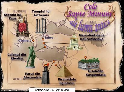 acum mai bine 2000 de ani, scriitori au scris despre acele minunate asezari, si realizari pe care